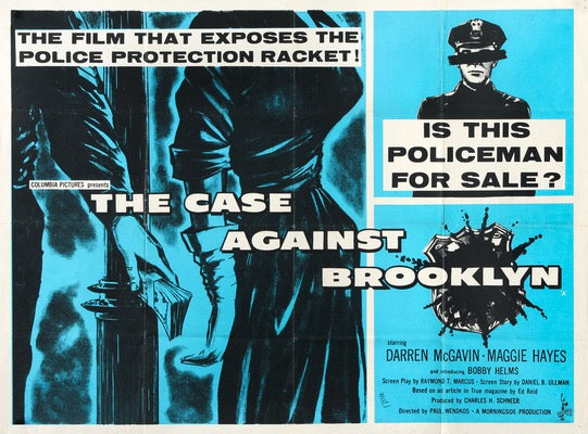 Case Against Brooklyn (1958) original movie poster for sale at Original Film Art