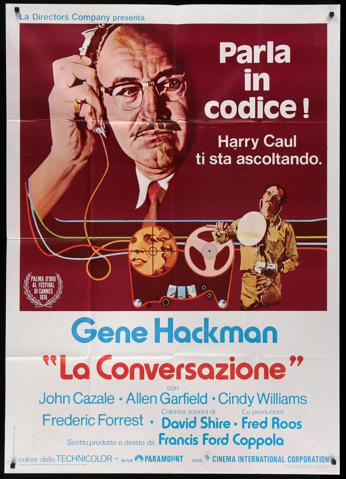 Conversation (1974) original movie poster for sale at Original Film Art - Vintage Movie Posters