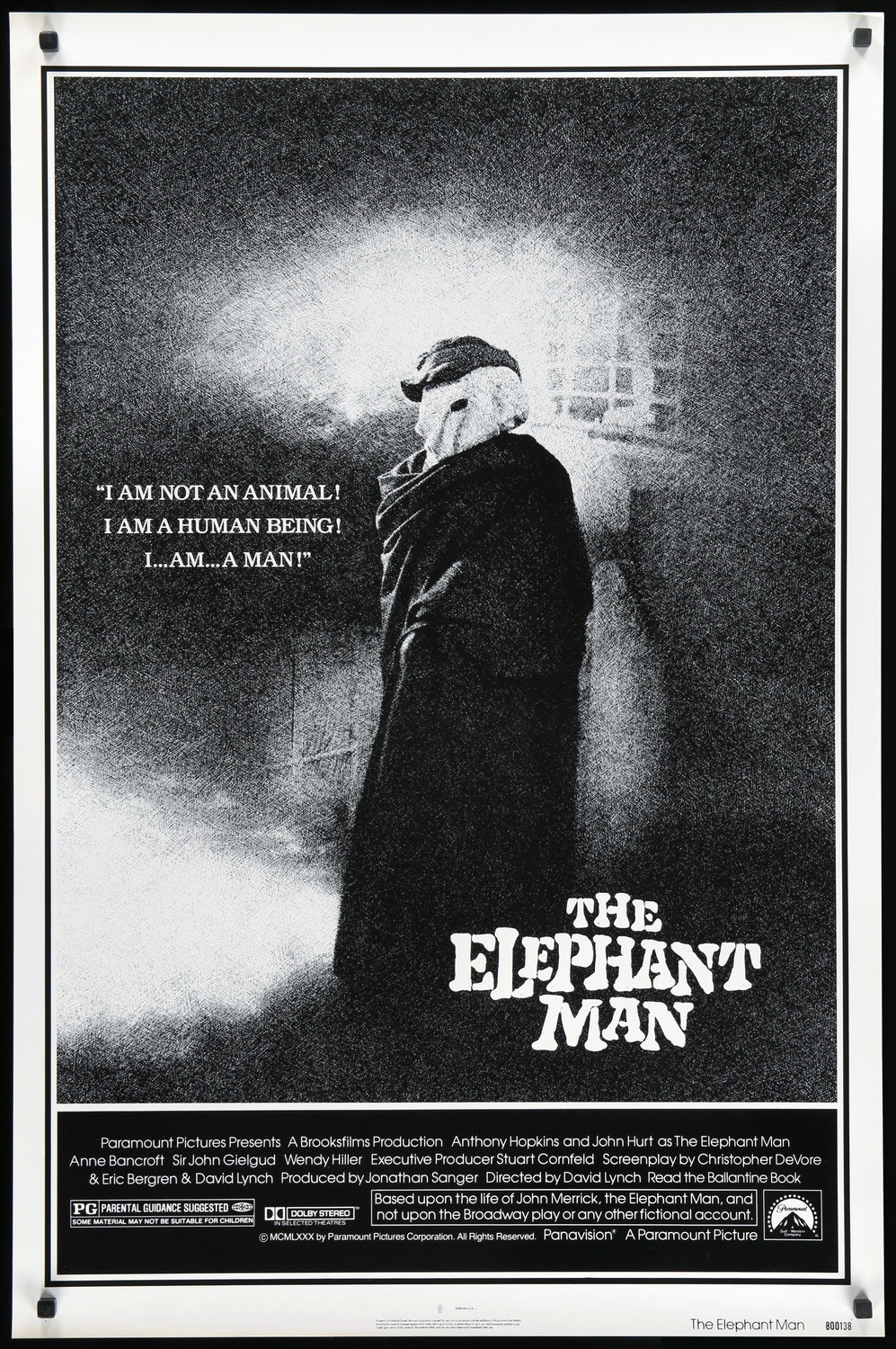 The Elephant Man (1980) Original One-Sheet Movie Poster - Original