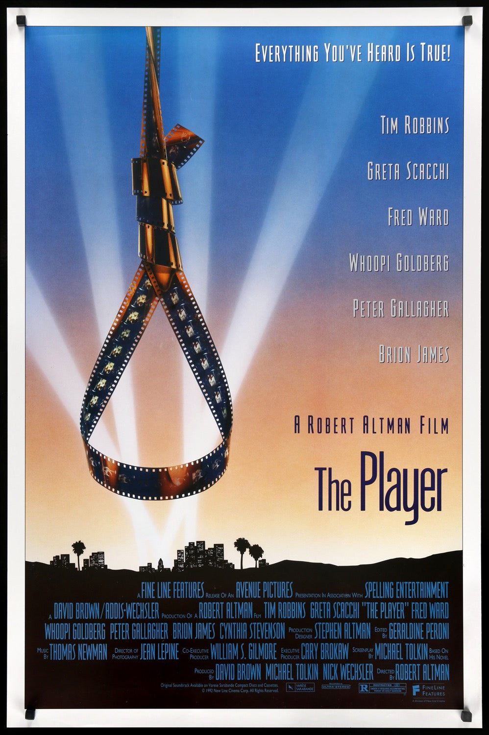 Player (1992) original movie poster for sale at Original Film Art - Vintage Movie Posters