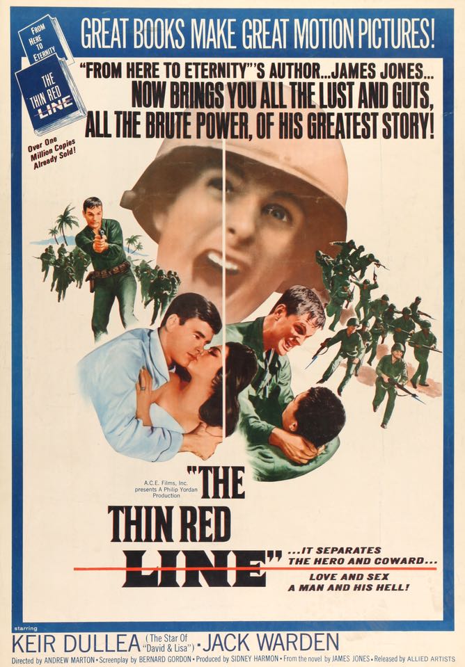 细细的红线（1964 年）原创三十乘四十电影海报- Original Film Art