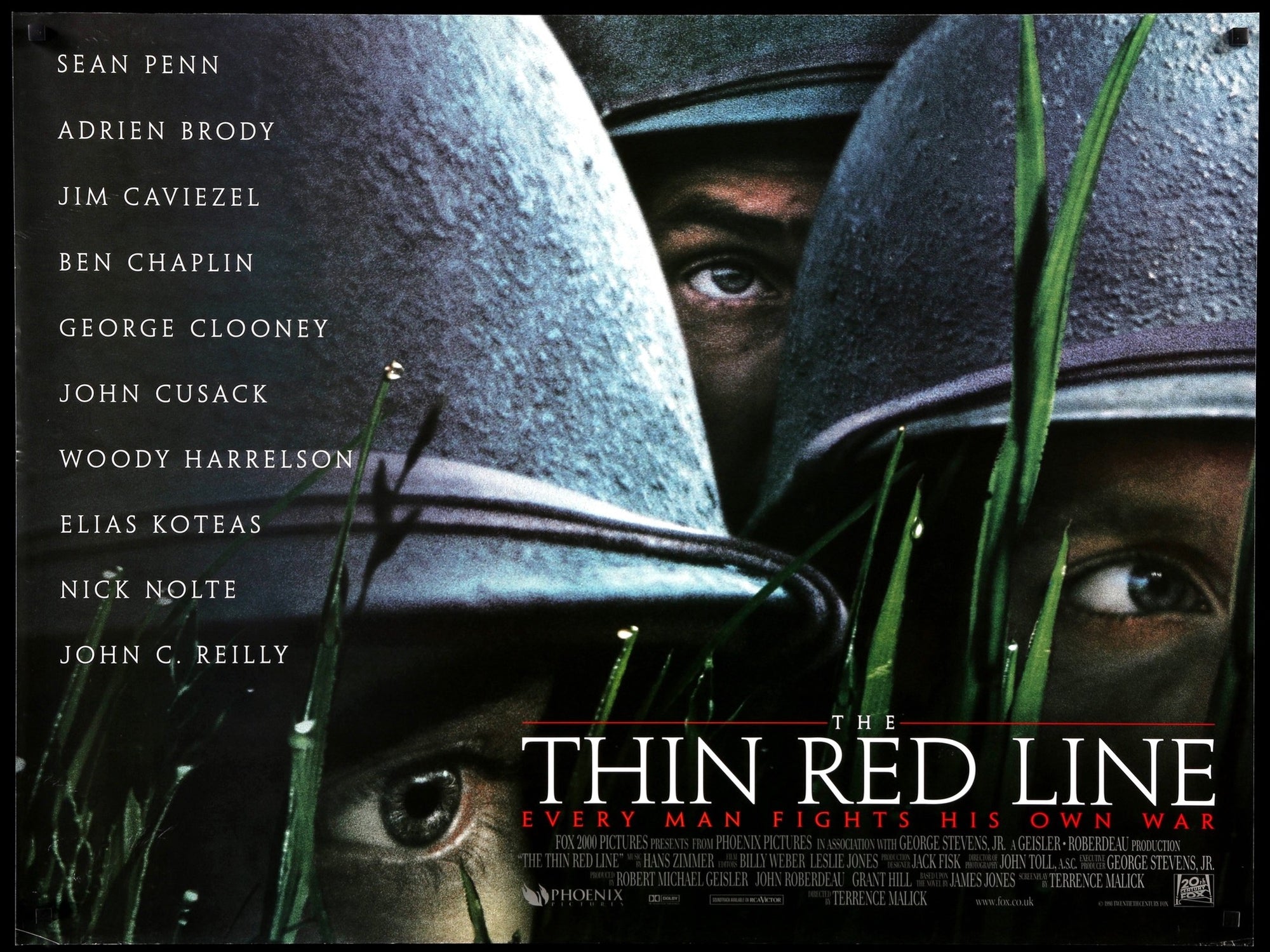 Thin Red Line (1998) original movie poster for sale at Original Film Art
