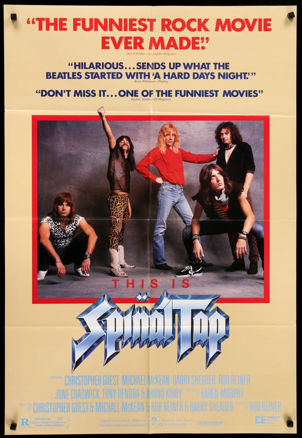 This is Spinal Tap (1984) original movie poster for sale at Original Film Art - Vintage Movie Posters