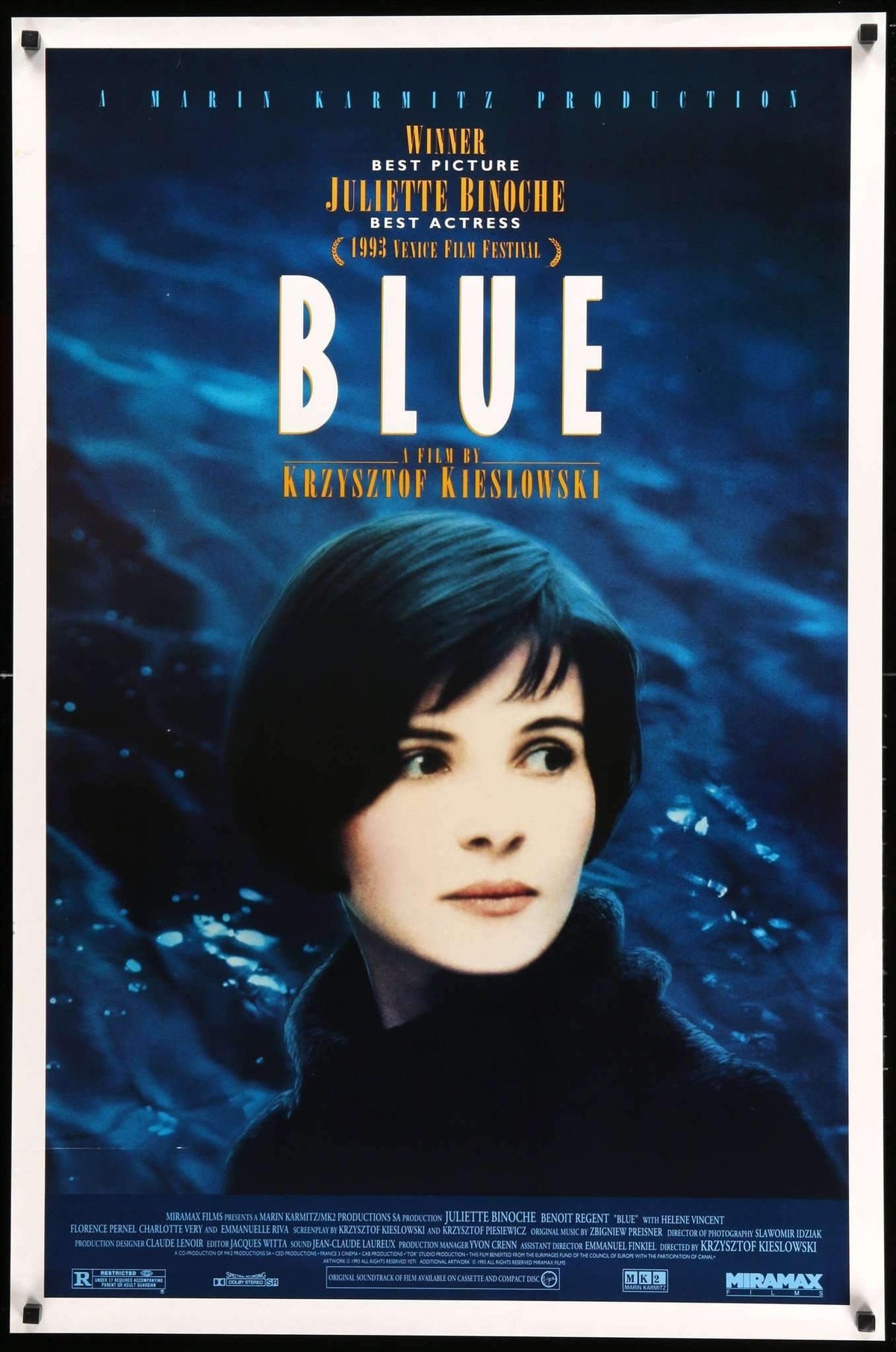 Blue (1993) original movie poster for sale at Original Film Art - Vintage Movie Posters