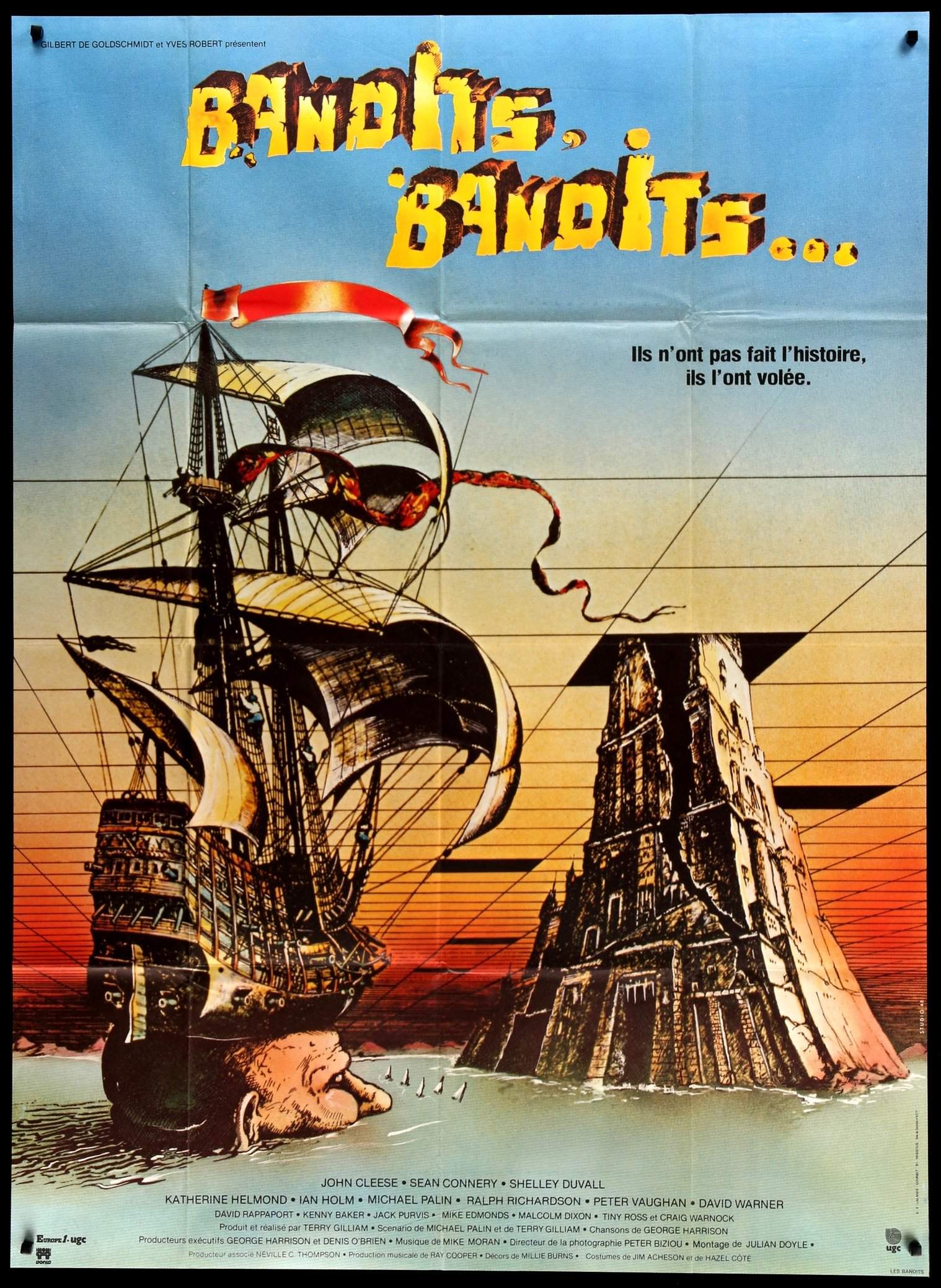 Time Bandits (1981) Original French Grande Movie Poster - Original Film Art  - Vintage Movie Posters