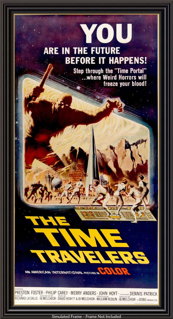 The Time Travelers (1964) Original Linen Three Sheet Movie Poster