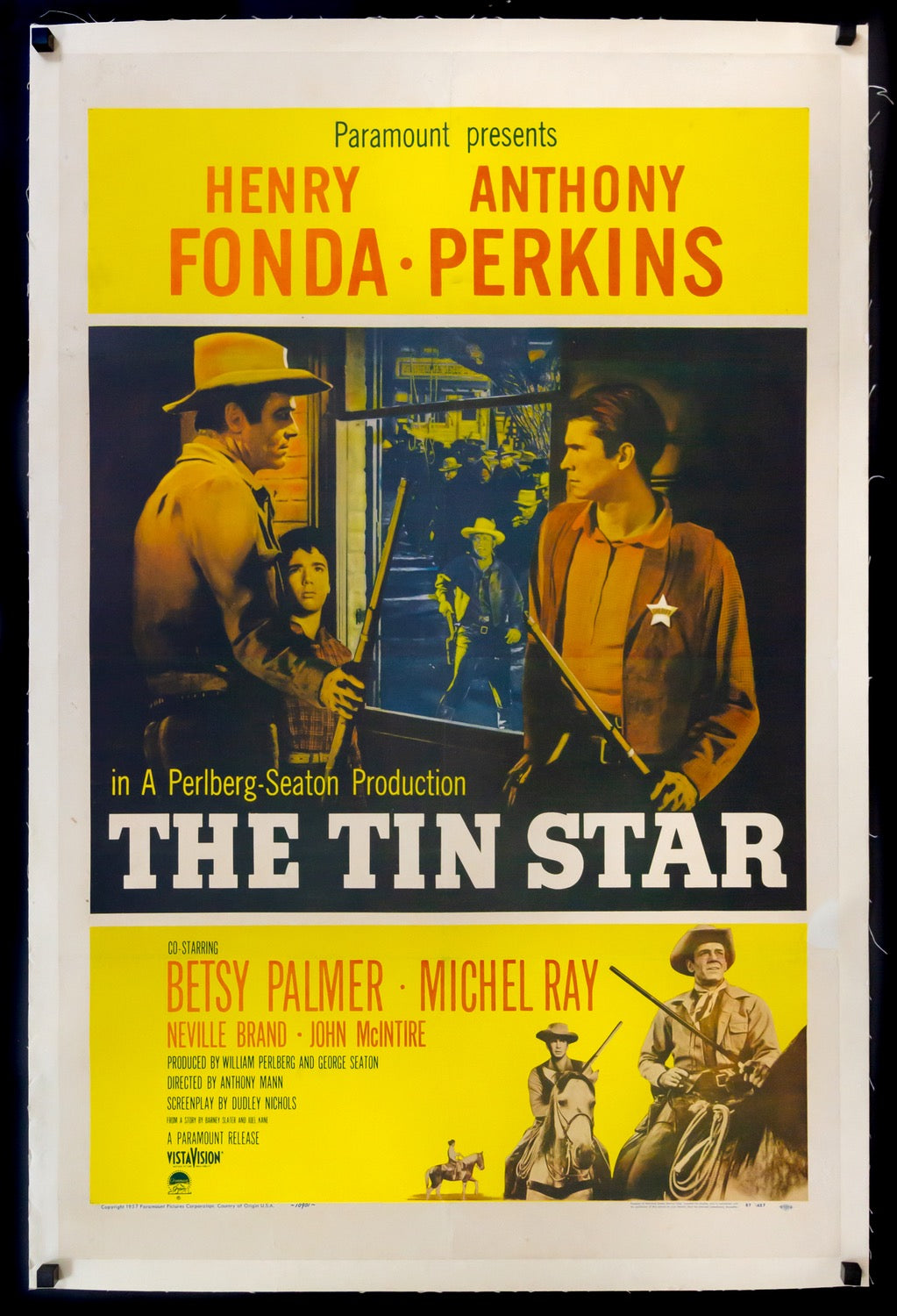 Tin Star (1957) original movie poster for sale at Original Film Art