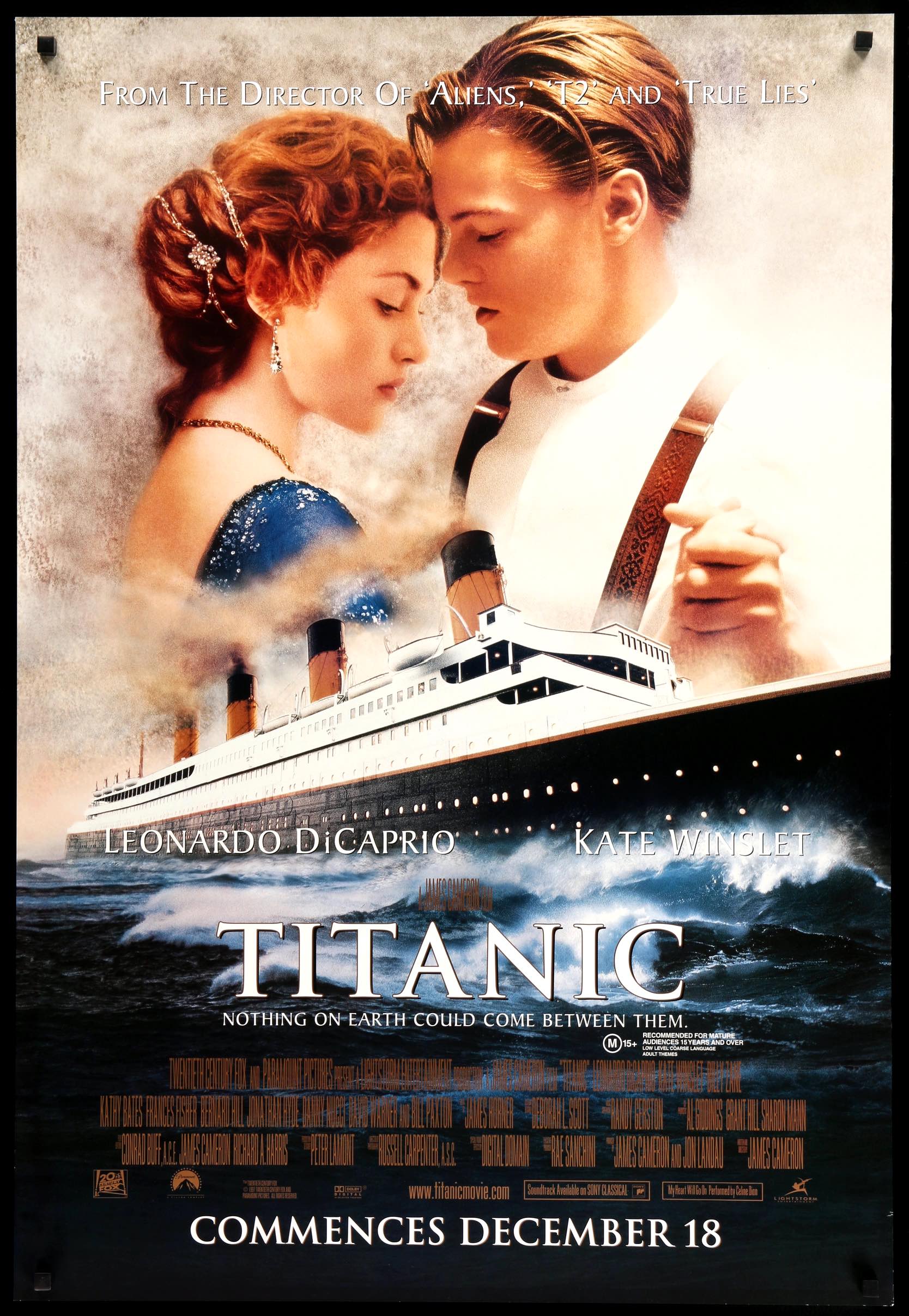 Titanic (1997) Original Australian One-Sheet Movie Poster