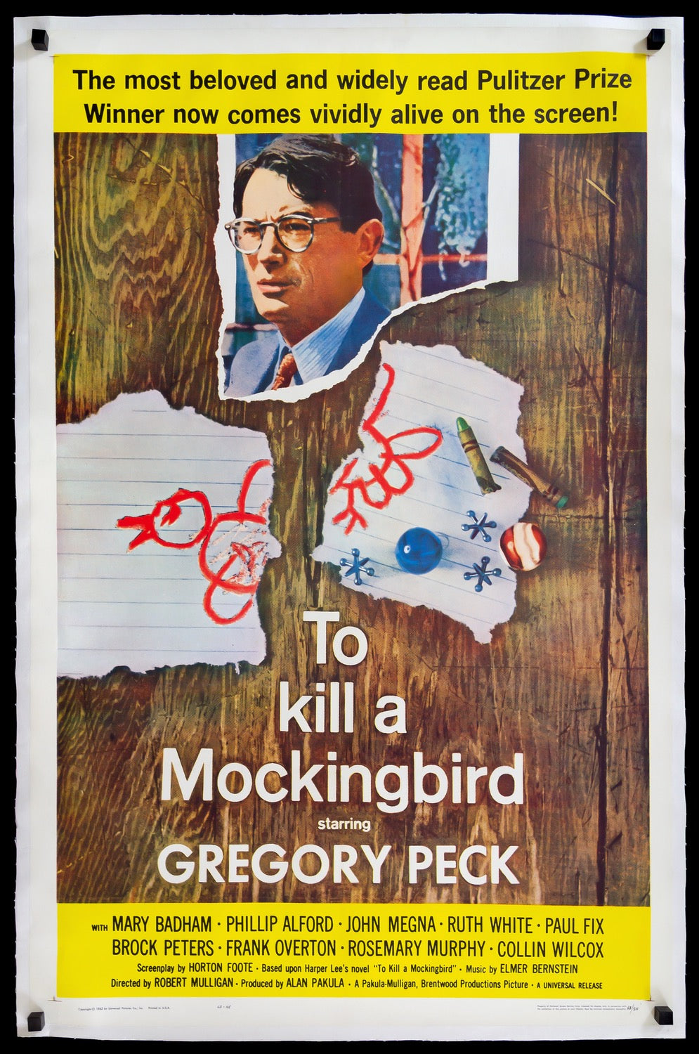 To Kill a Mockingbird (1962) original movie poster for sale at Original Film Art