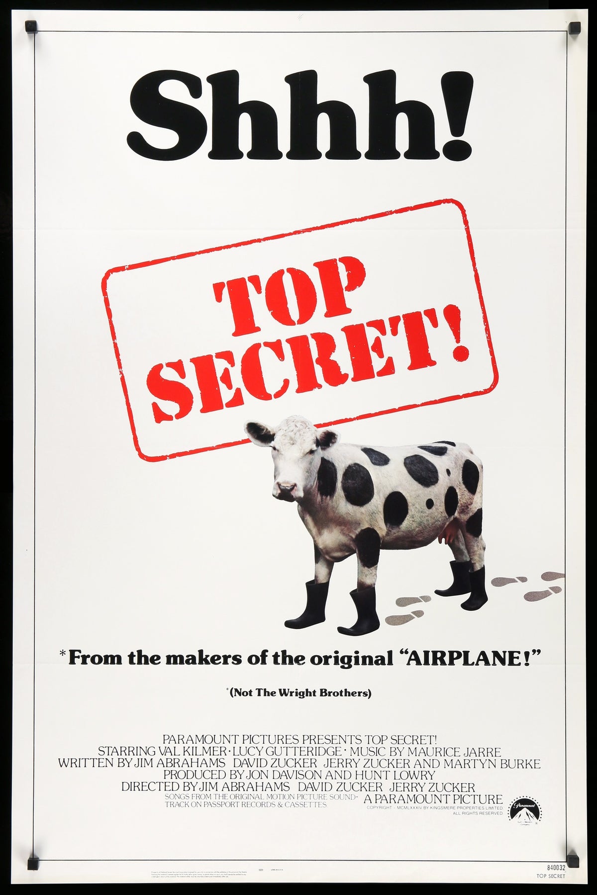 Top Secret (1984) original movie poster for sale at Original Film Art - Vintage Movie Posters