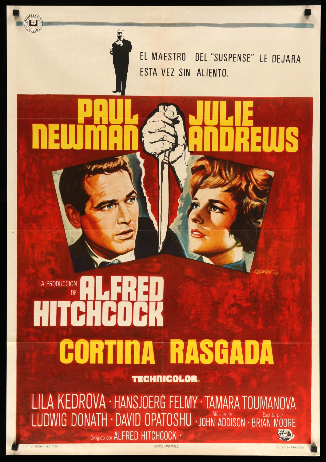 Torn Curtain (1966) original movie poster for sale at Original Film Art - Vintage Movie Posters