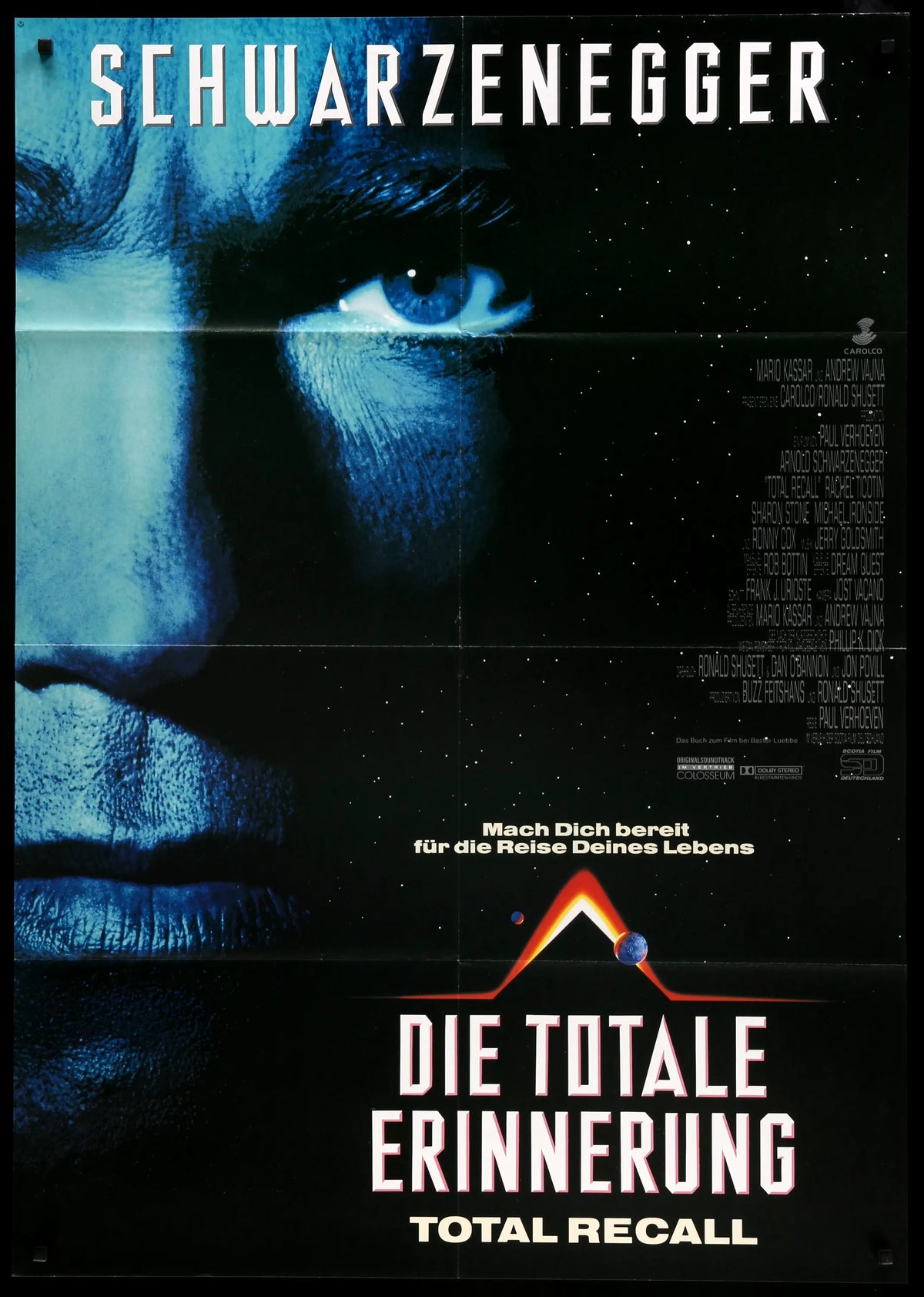 Total Recall (1990) original movie poster for sale at Original Film Art - Vintage Movie Posters