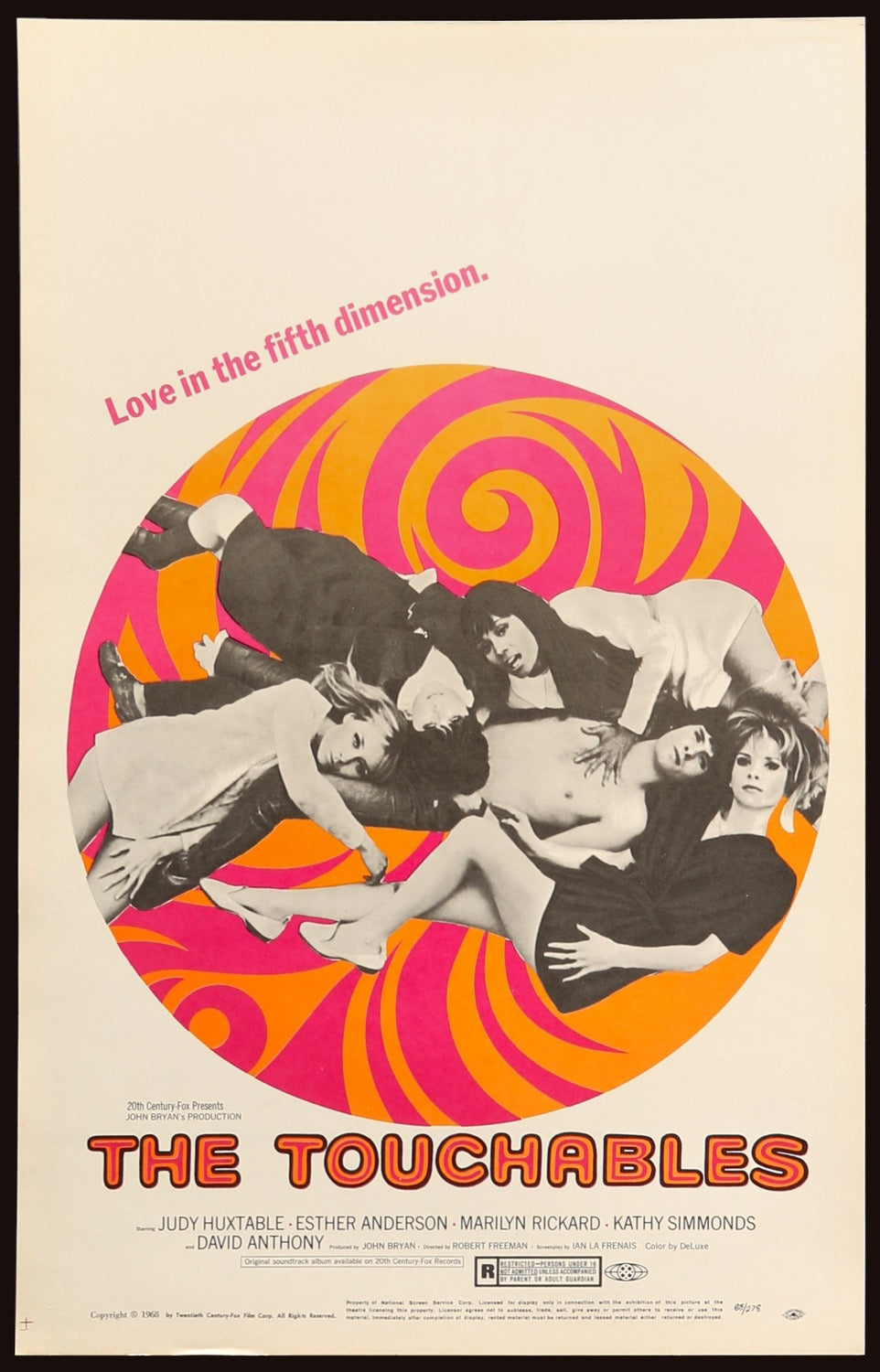 Touchables (1968) original movie poster for sale at Original Film Art