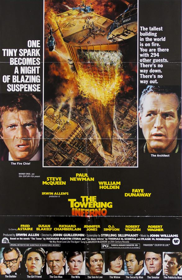 Towering Inferno (1974) original movie poster for sale at Original Film Art - Vintage Movie Posters