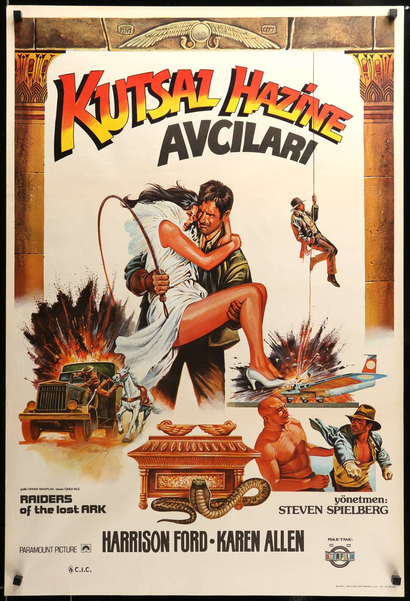 Raiders of the Lost Ark (1981) original movie poster for sale at Original Film Art