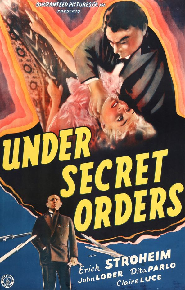 Under Secret Orders (1937) original movie poster for sale at Original Film Art - Vintage Movie Posters