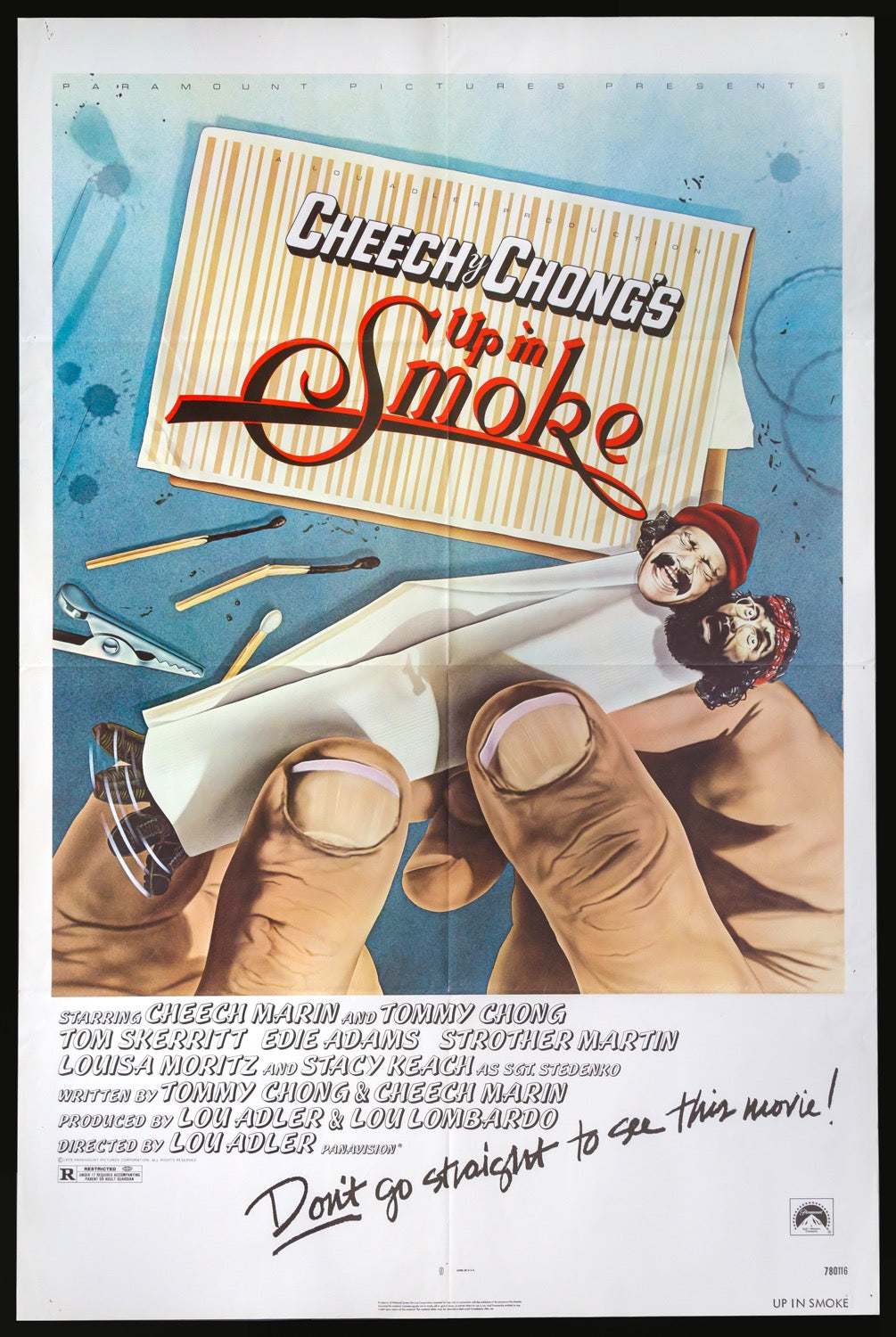 Up in Smoke (1978) original movie poster for sale at Original Film Art - Vintage Movie Posters