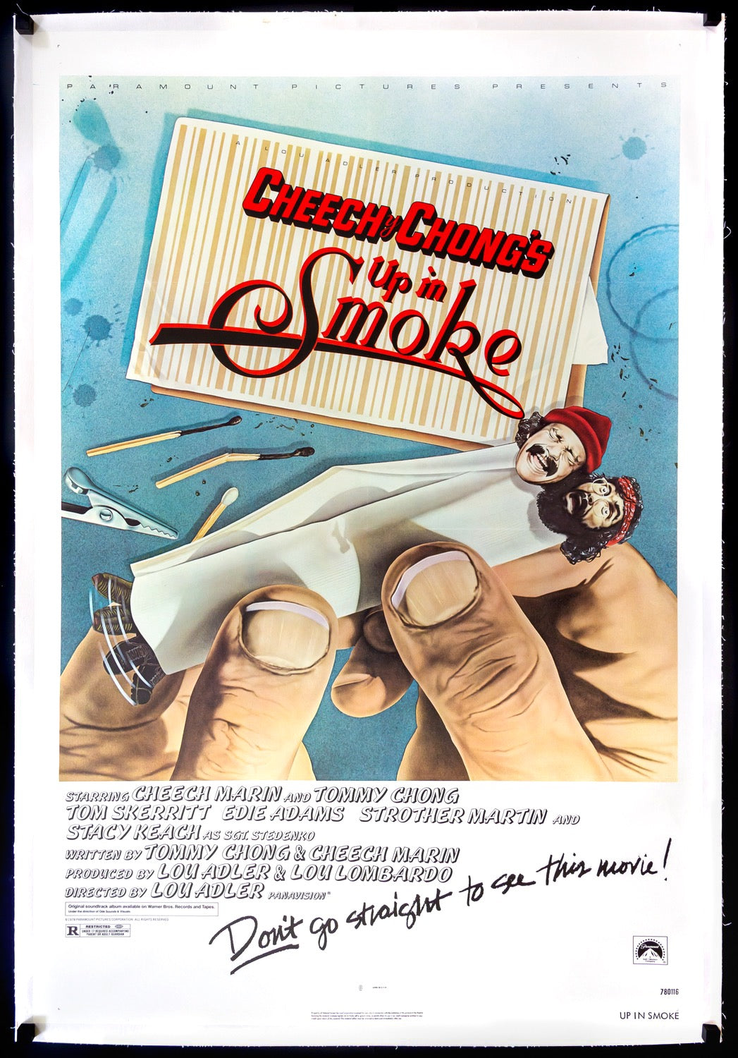 Up in Smoke (1978) original movie poster for sale at Original Film Art