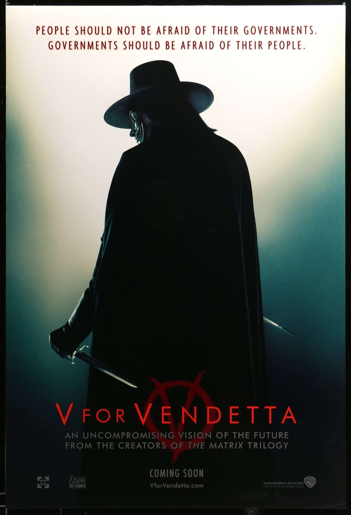 V For Vendetta (2005) original movie poster for sale at Original Film Art