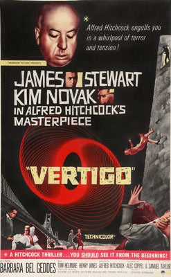 Vertigo (1958) original movie poster for sale at Original Film Art - Vintage Movie Posters