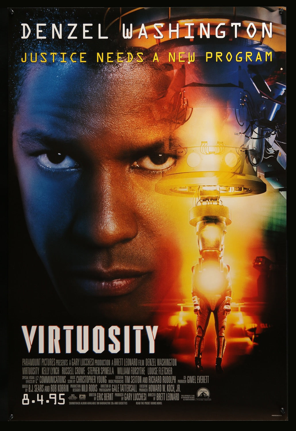 Virtuosity (1995) original movie poster for sale at Original Film Art