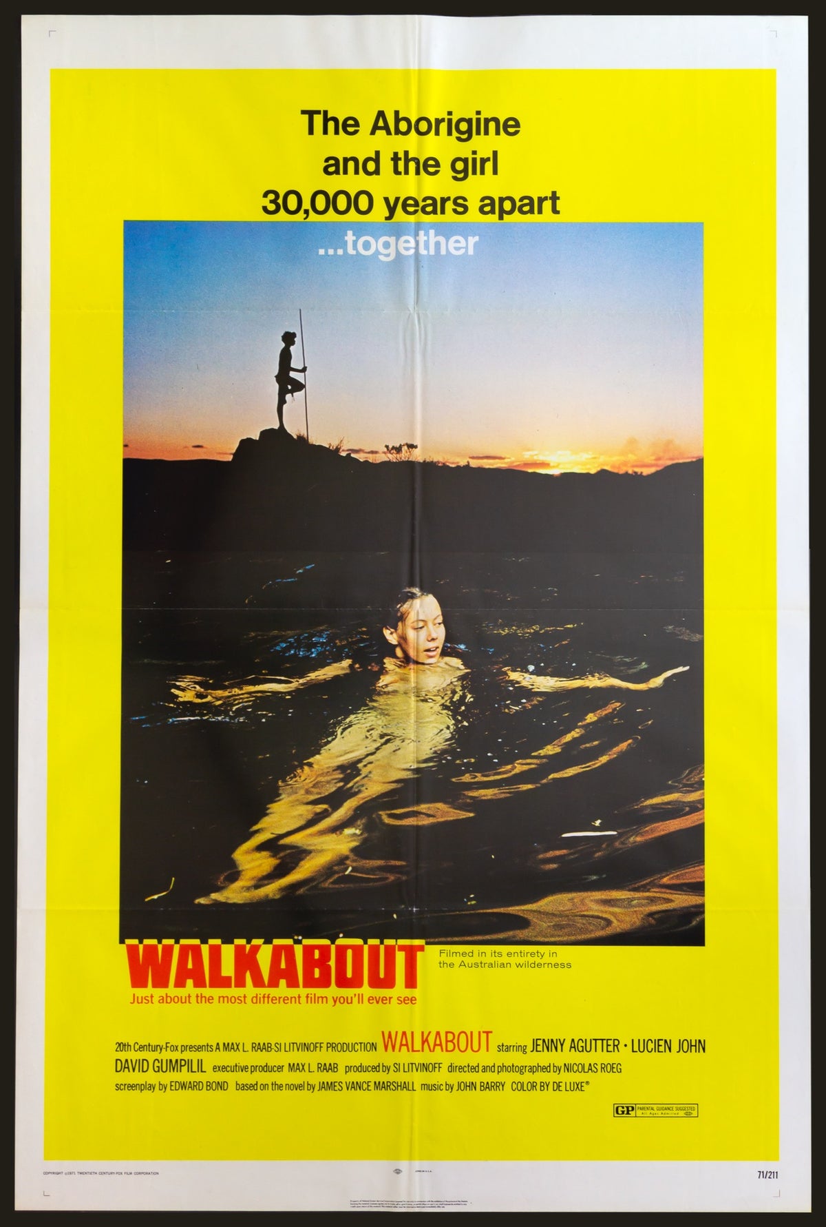 Walkabout (1971) original movie poster for sale at Original Film Art