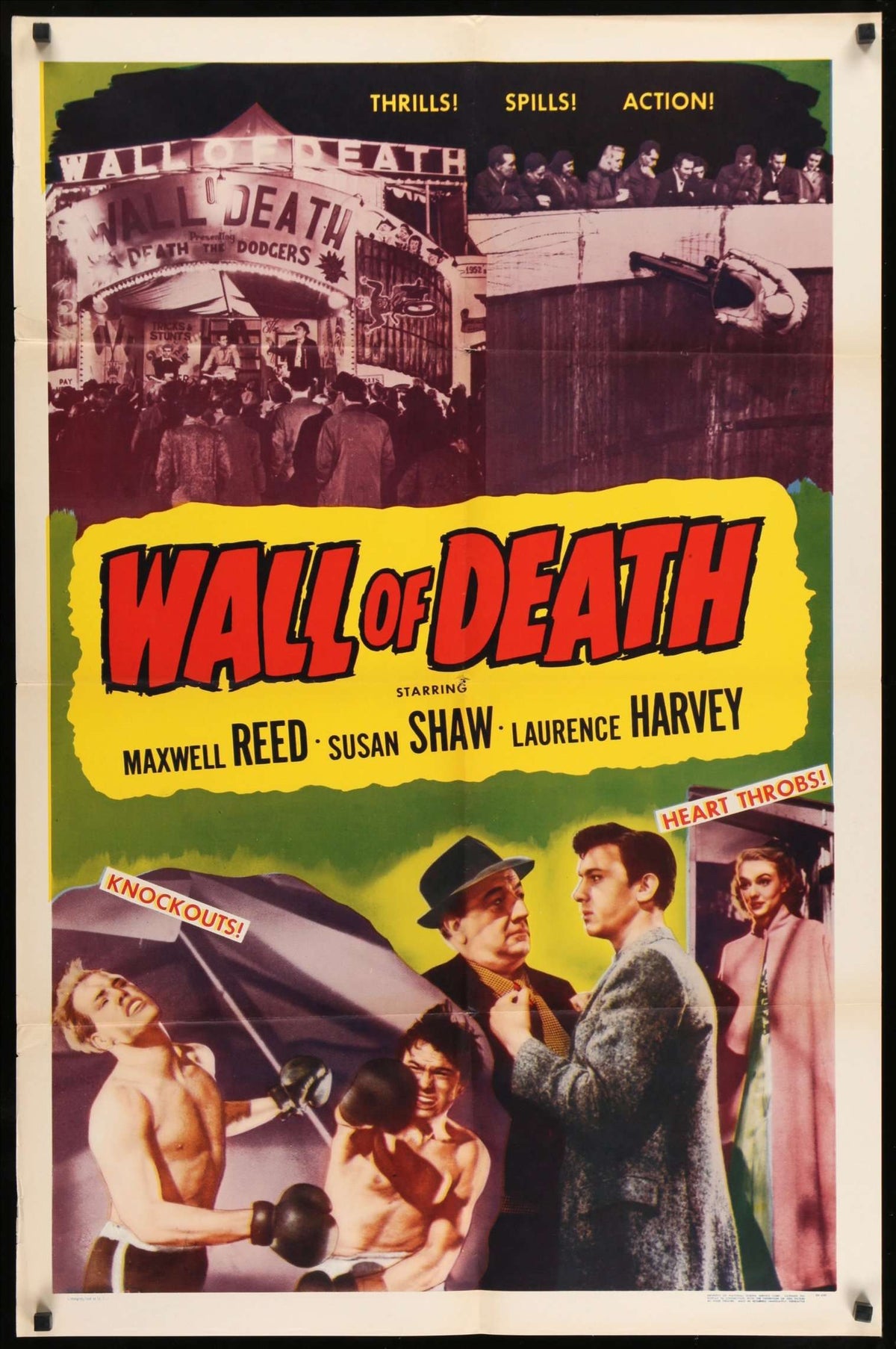 Wall of Death (1951) original movie poster for sale at Original Film Art