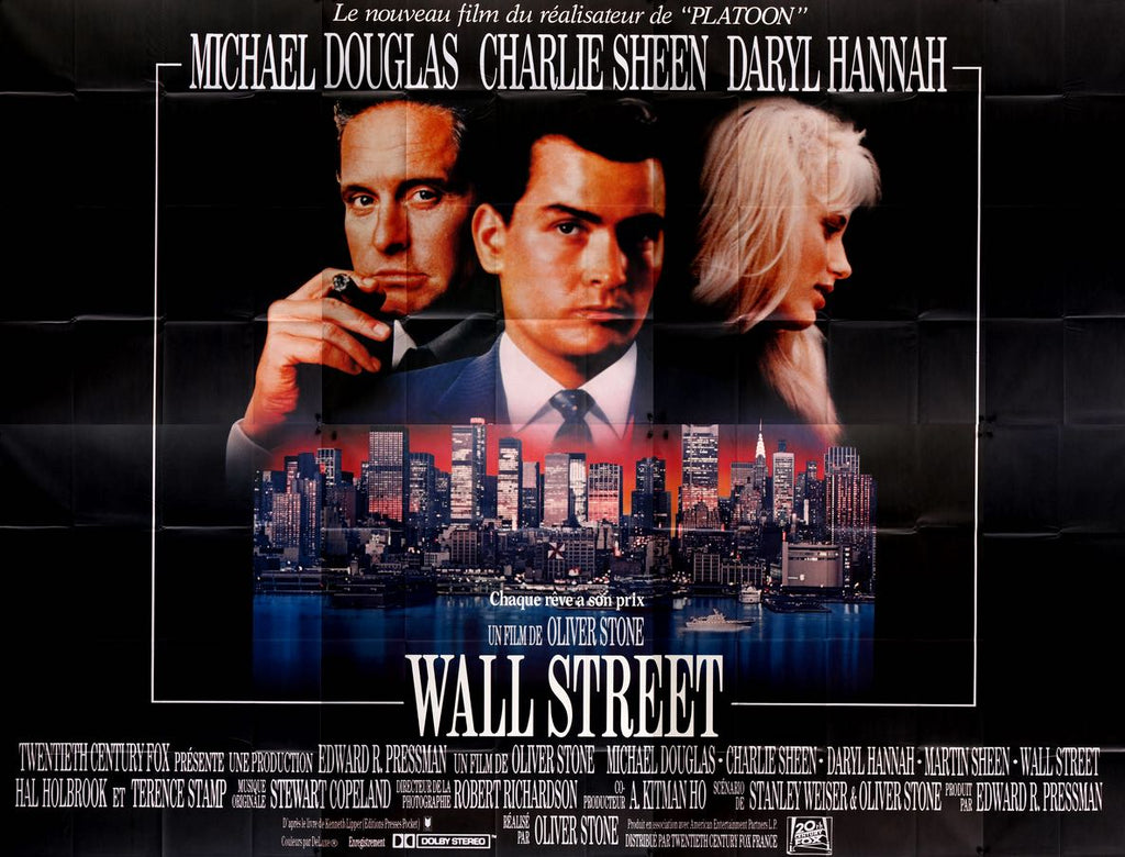 Wall Street (1987) Original French Movie Poster - Original Film