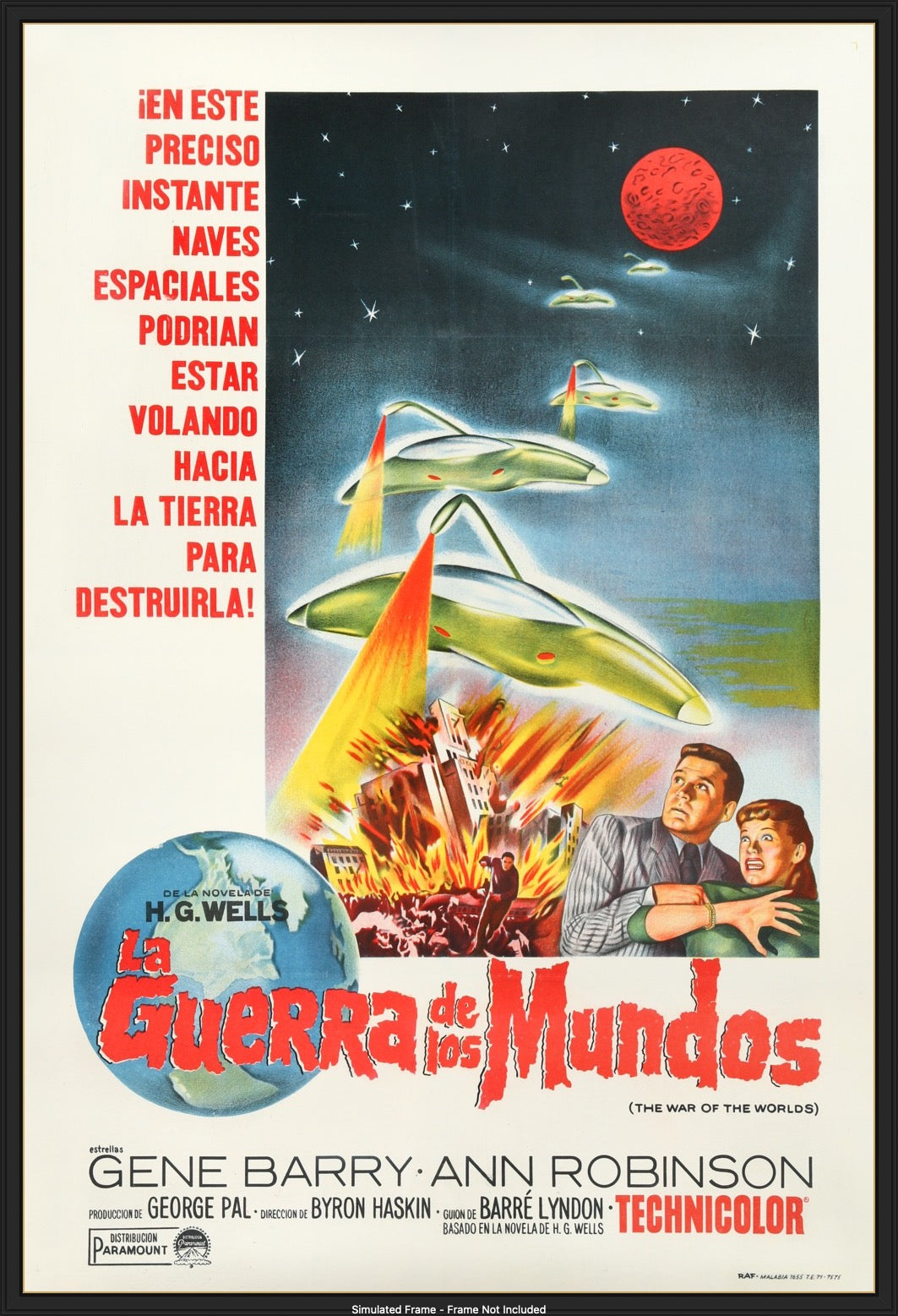 War of the Worlds (1953) original movie poster for sale at Original Film Art