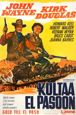 The War Wagon (1967) Original Finnish Theatrical Movie Poster