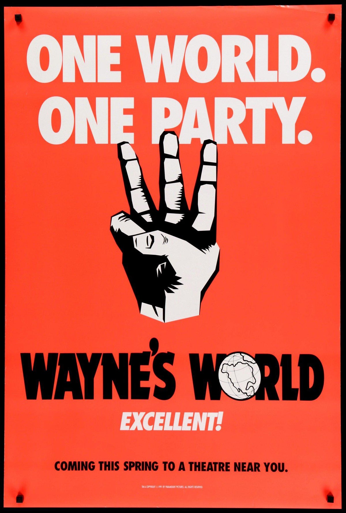 Wayne&#39;s World (1992) original movie poster for sale at Original Film Art - Vintage Movie Posters