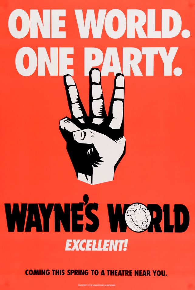 Wayne's World (1992) original movie poster for sale at Original Film Art - Vintage Movie Posters