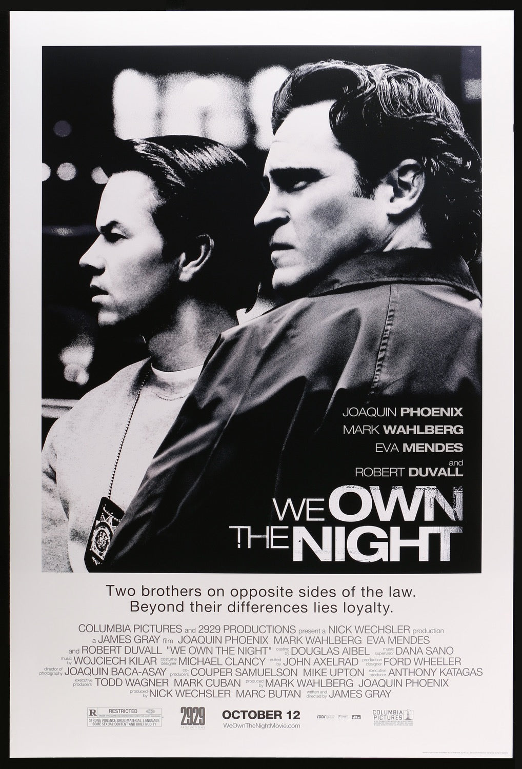 We Own the Night (2007) original movie poster for sale at Original Film Art - Vintage Movie Posters