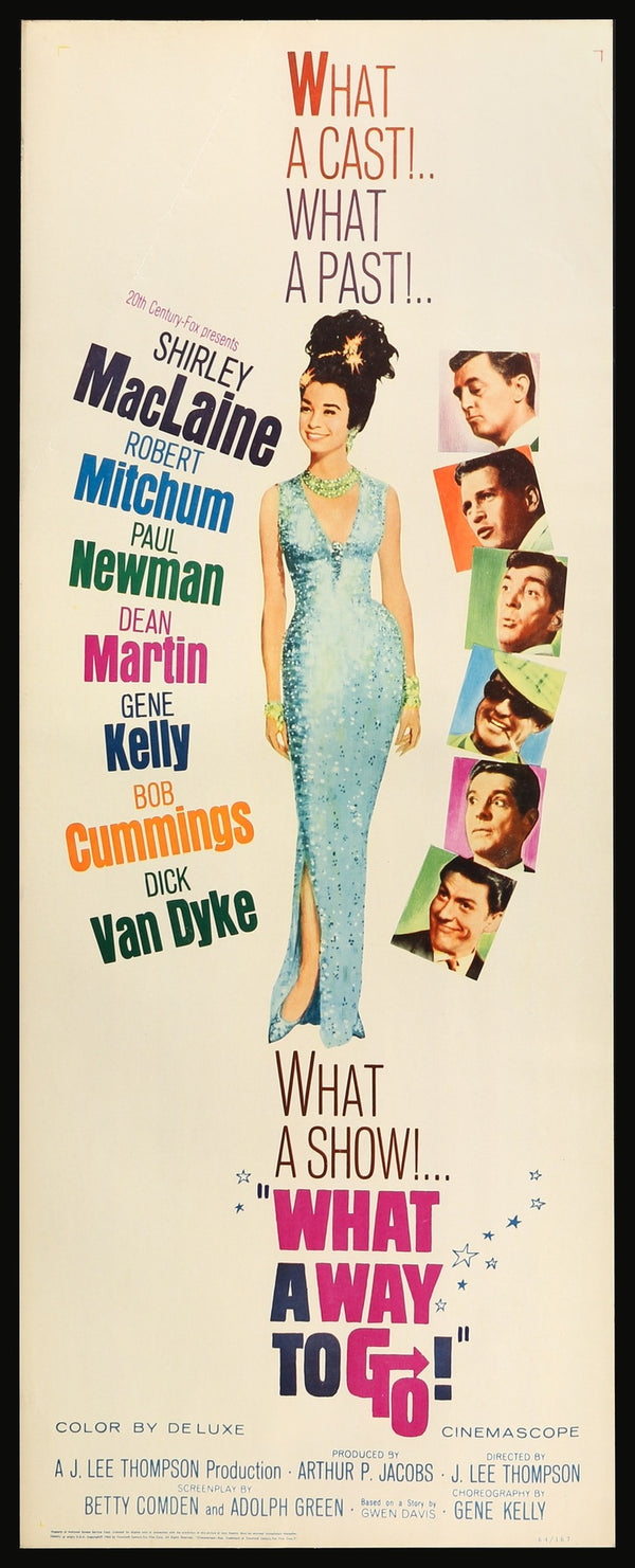 The Movie What A Way To Go What a Way to Go! (1964) Original Insert Movie Poster - Original Film
