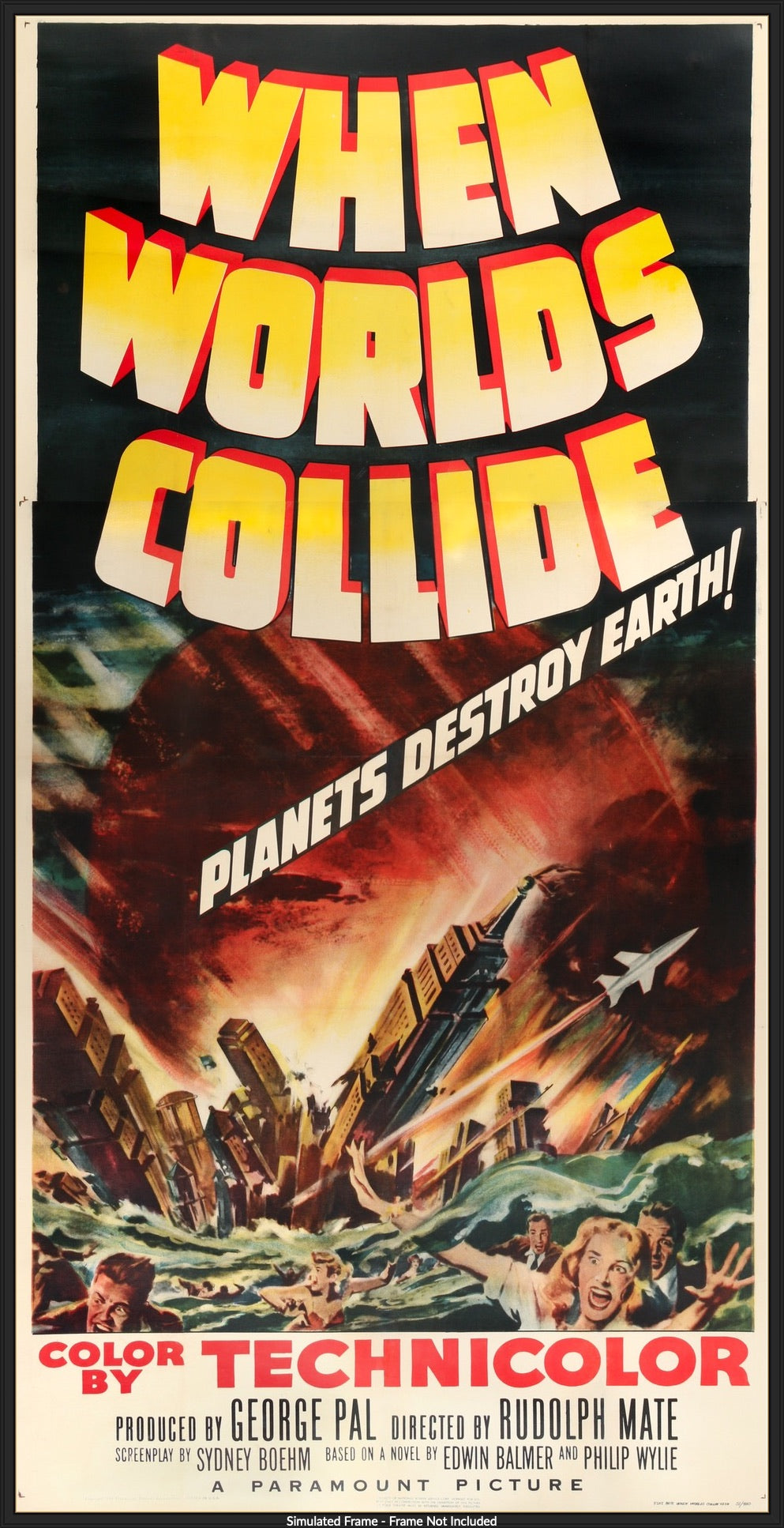 When Worlds Collide (1951) original movie poster for sale at Original Film Art - Vintage Movie Posters