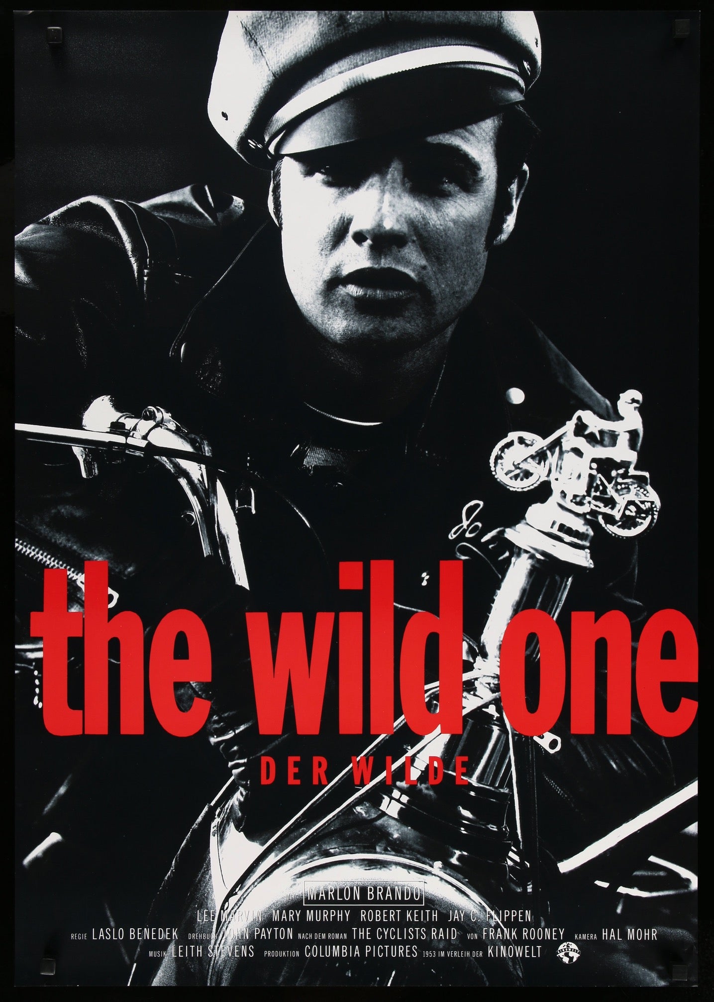 The Wild One (1953) Original R1991 German A1 Movie Poster - Original Film  Art - Vintage Movie Posters