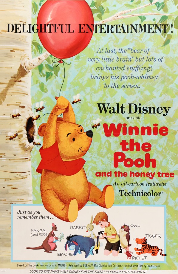 Winnie the Pooh and the Honey Tree (1966) original movie poster for sale at Original Film Art
