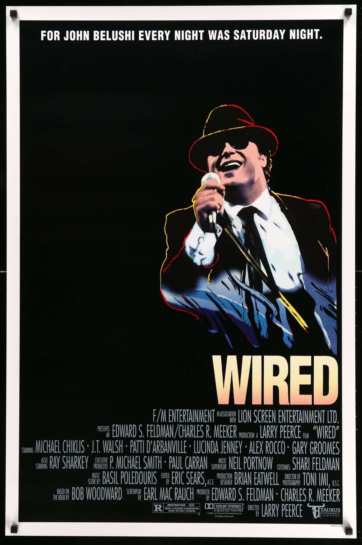 Wired (1989) original movie poster for sale at Original Film Art - Vintage Movie Posters