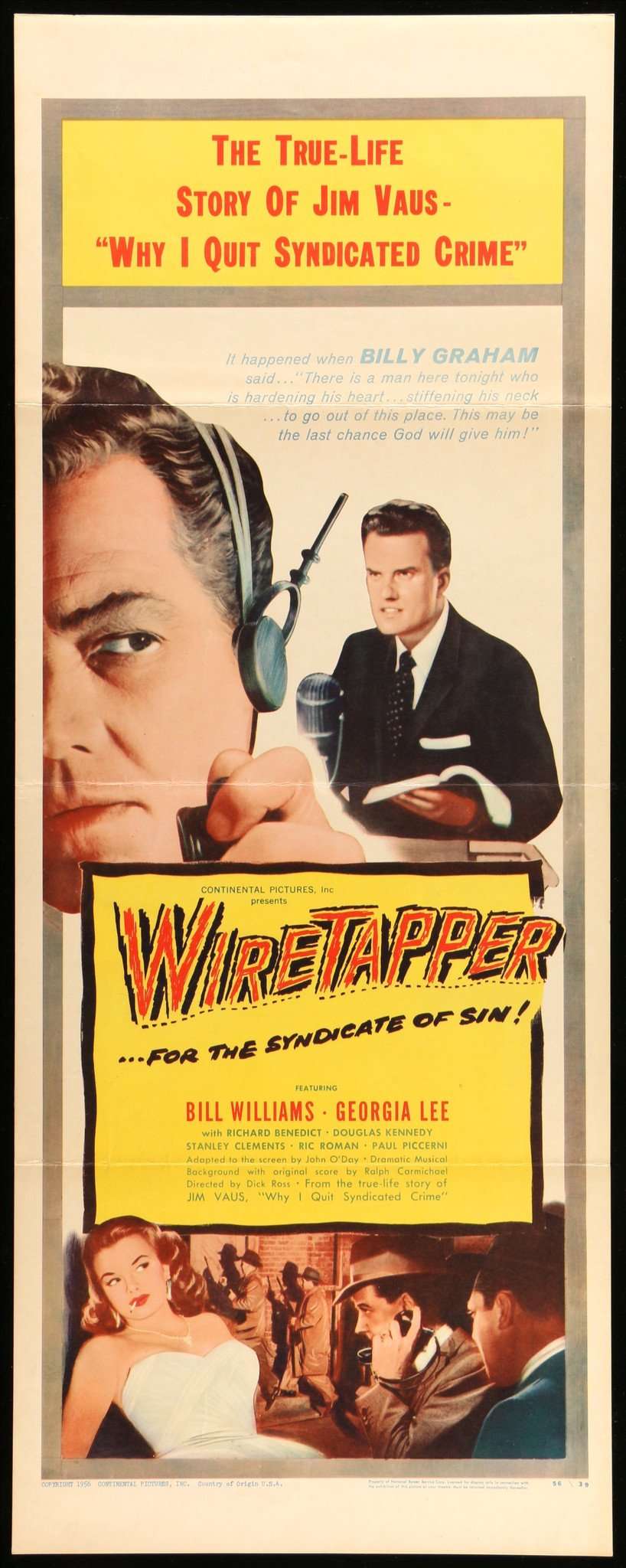 Wiretapper (1955) original movie poster for sale at Original Film Art - Vintage Movie Posters