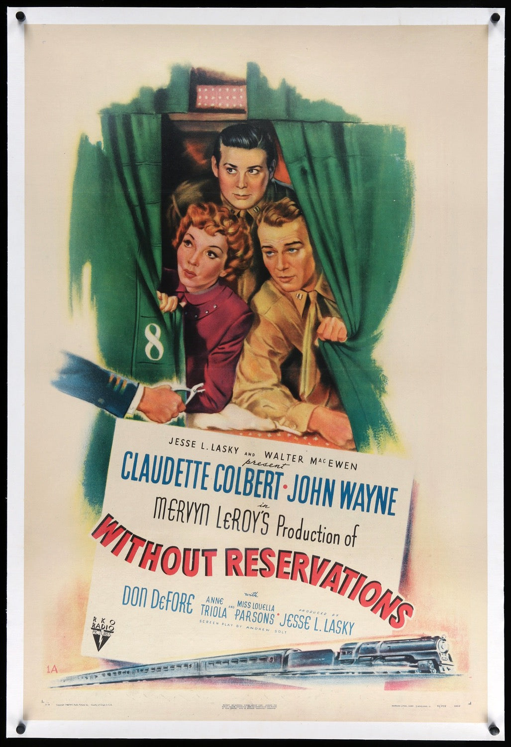 Without Reservations (1946) original movie poster for sale at Original Film Art - Vintage Movie Posters