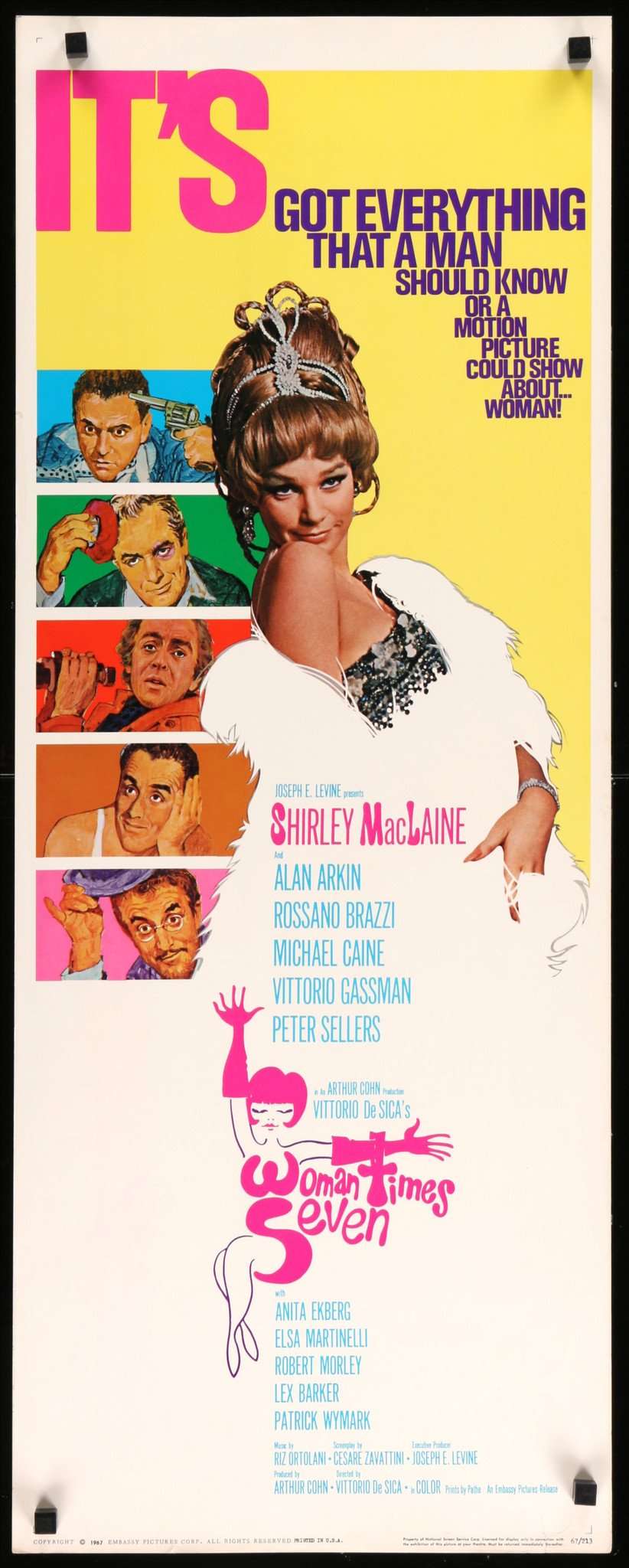 Woman Times Seven (1967) original movie poster for sale at Original Film Art - Vintage Movie Posters