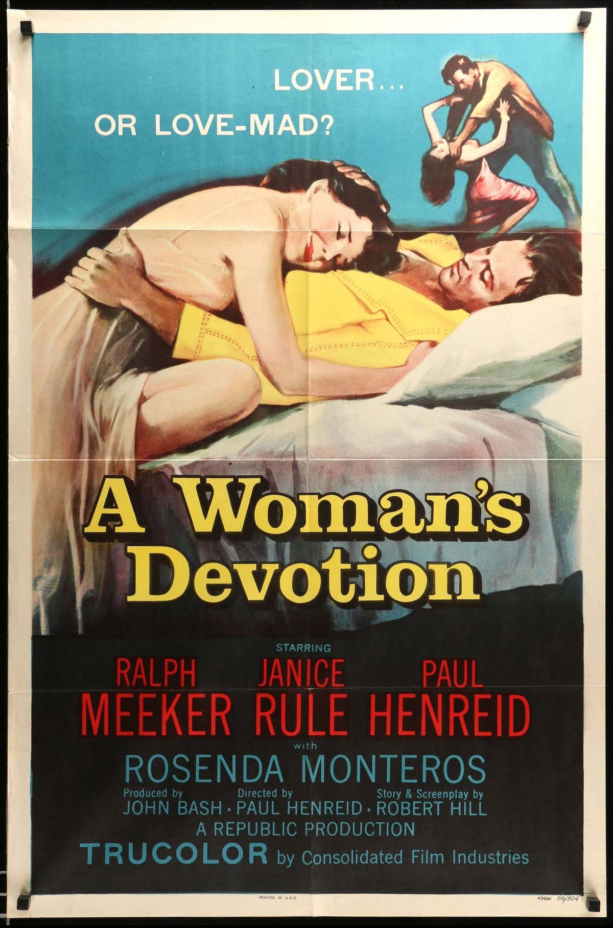 Woman&#39;s Devotion (1956) original movie poster for sale at Original Film Art - Vintage Movie Posters
