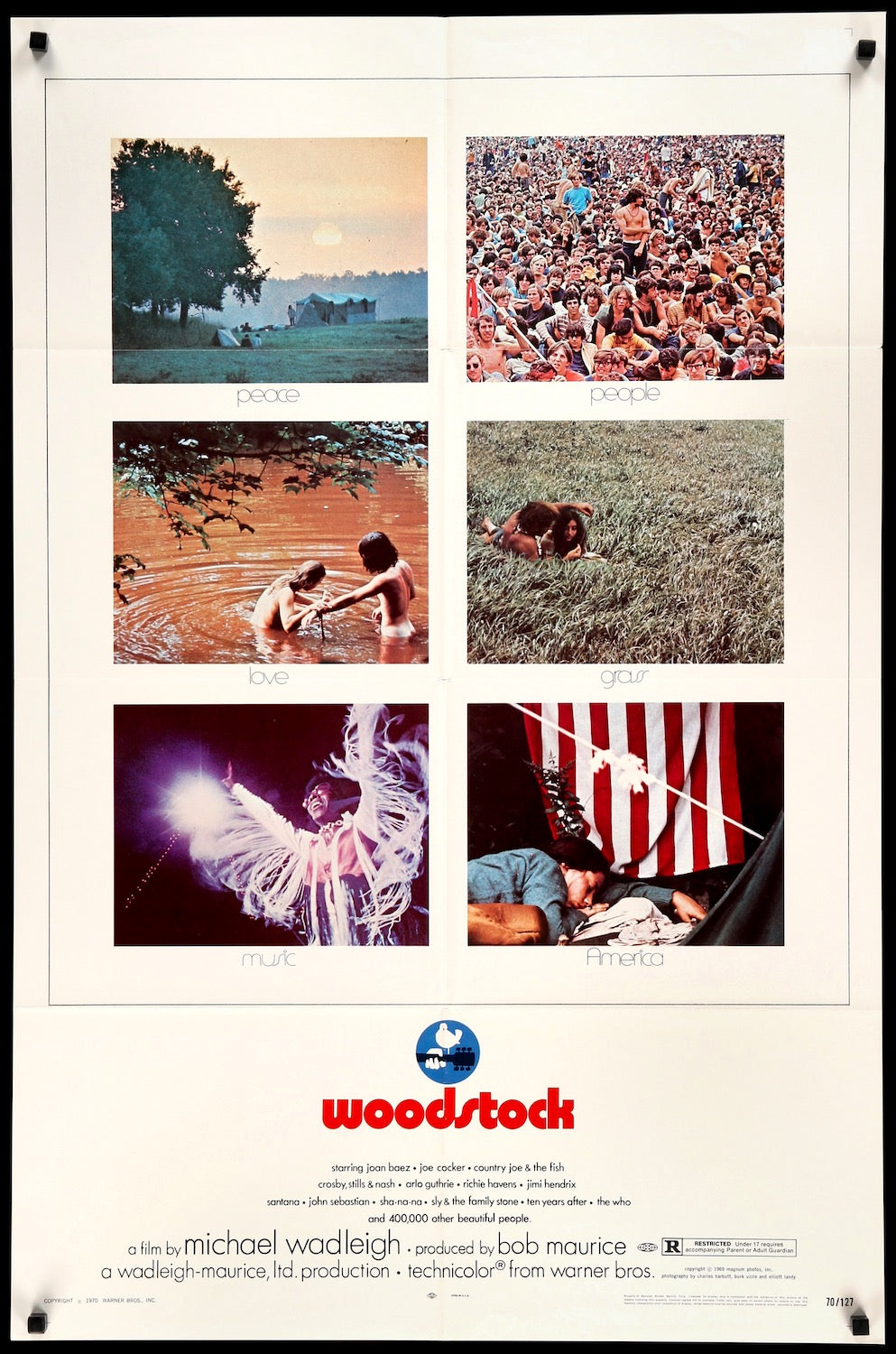 Woodstock (1970) original movie poster for sale at Original Film Art