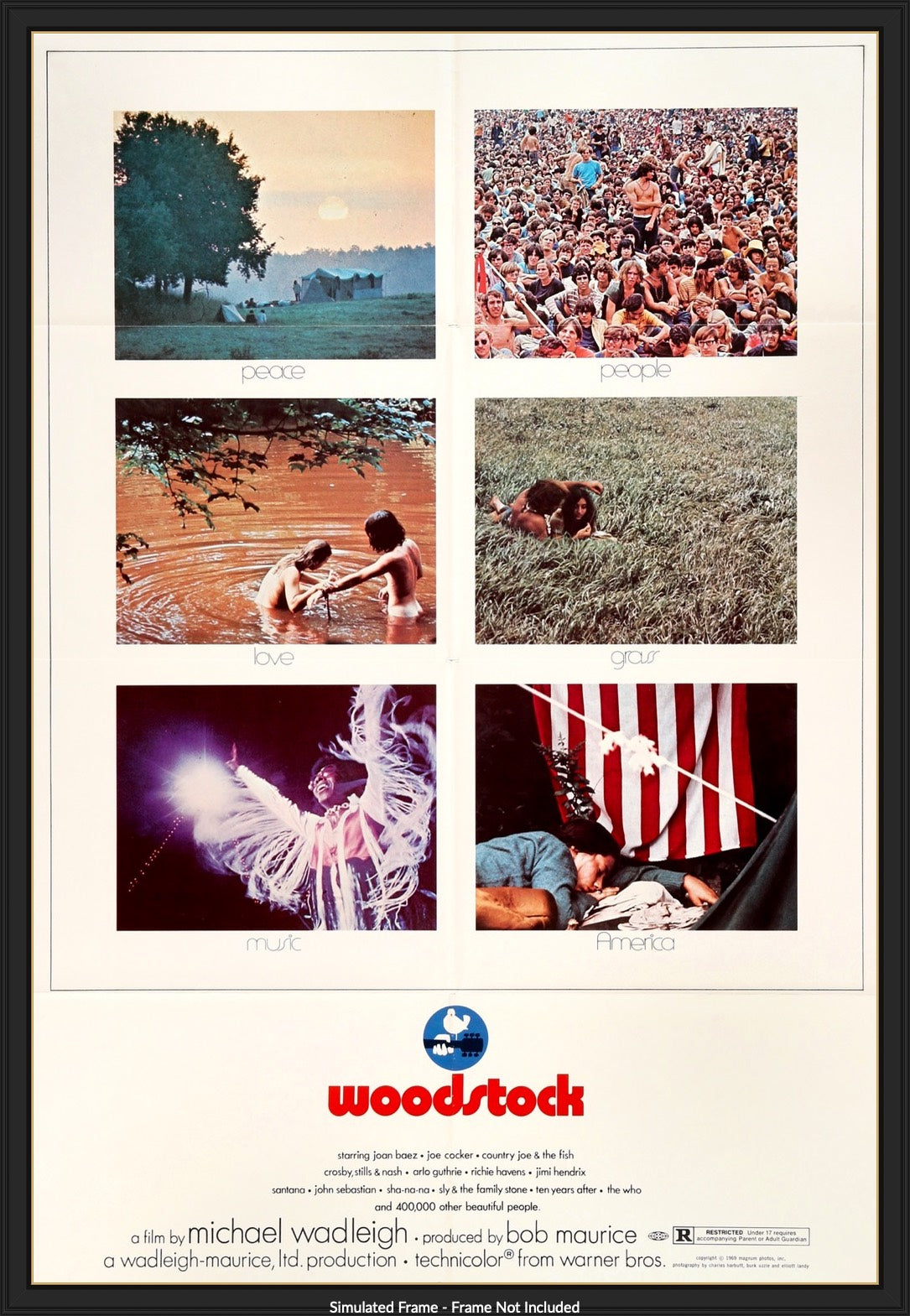 Woodstock (1970) original movie poster for sale at Original Film Art