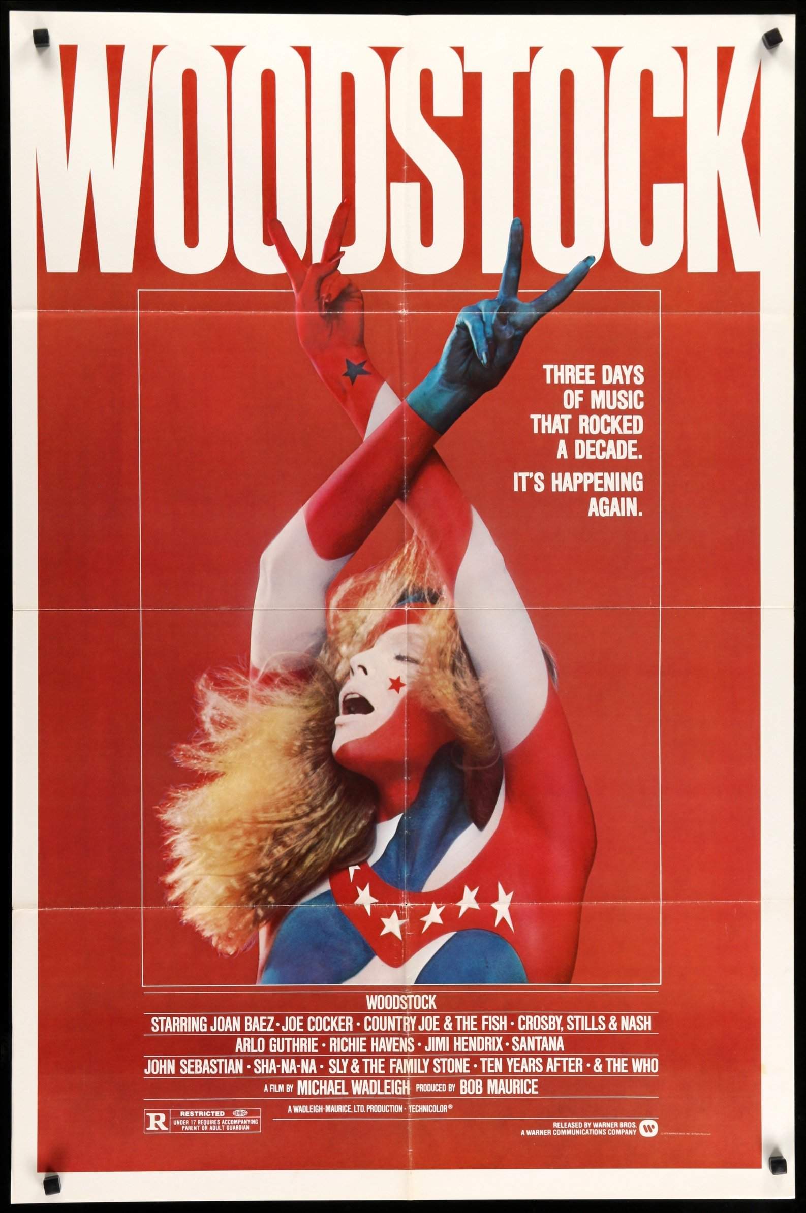 Woodstock (1970) Original One-Sheet Movie Poster - Original Film