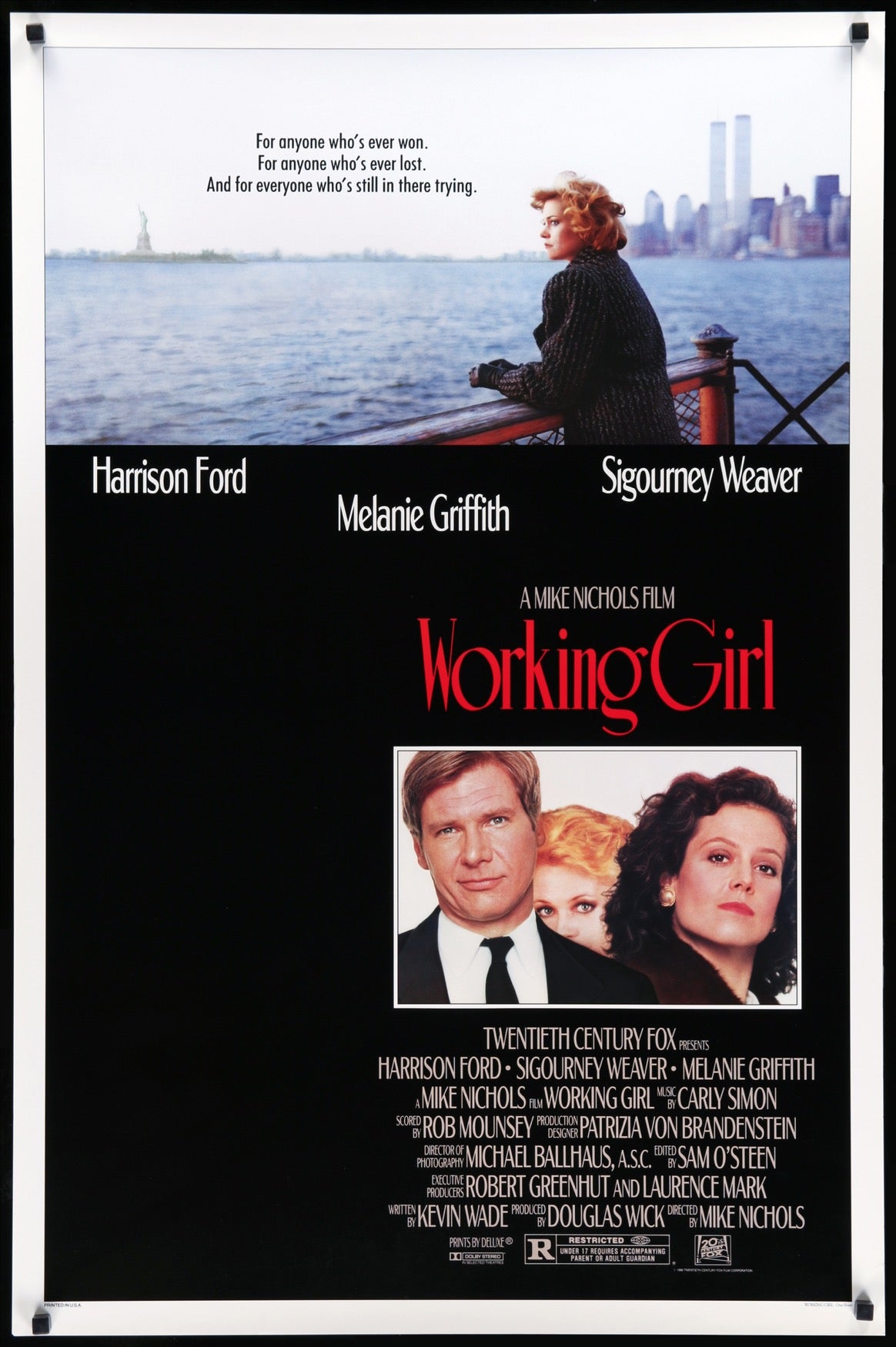 Working Girl (1988) original movie poster for sale at Original Film Art - Vintage Movie Posters