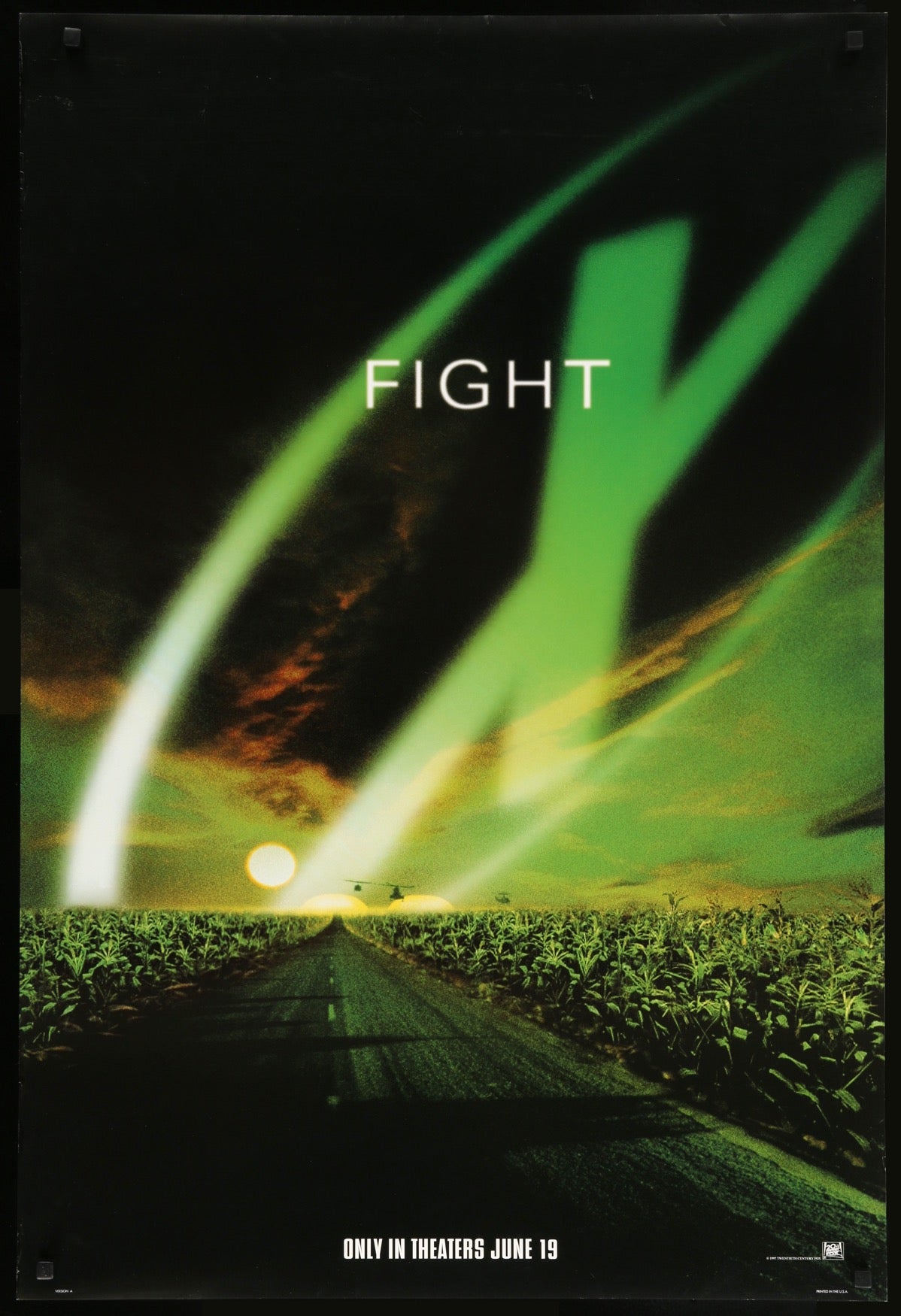 X-Files: Fight the Future (1998) original movie poster for sale at Original Film Art - Vintage Movie Posters