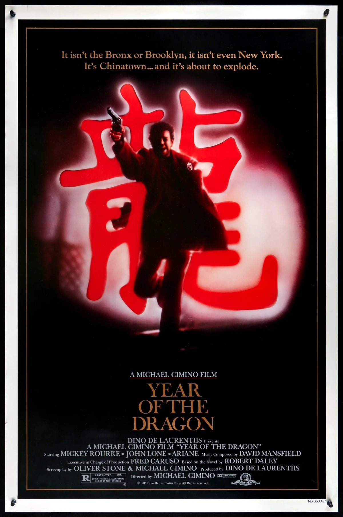 Year of the Dragon (1985) original movie poster for sale at Original Film Art