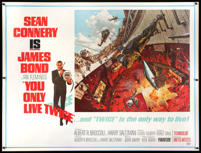You Only Live Twice (1967) Original Subway Theatrical Movie Poster ...