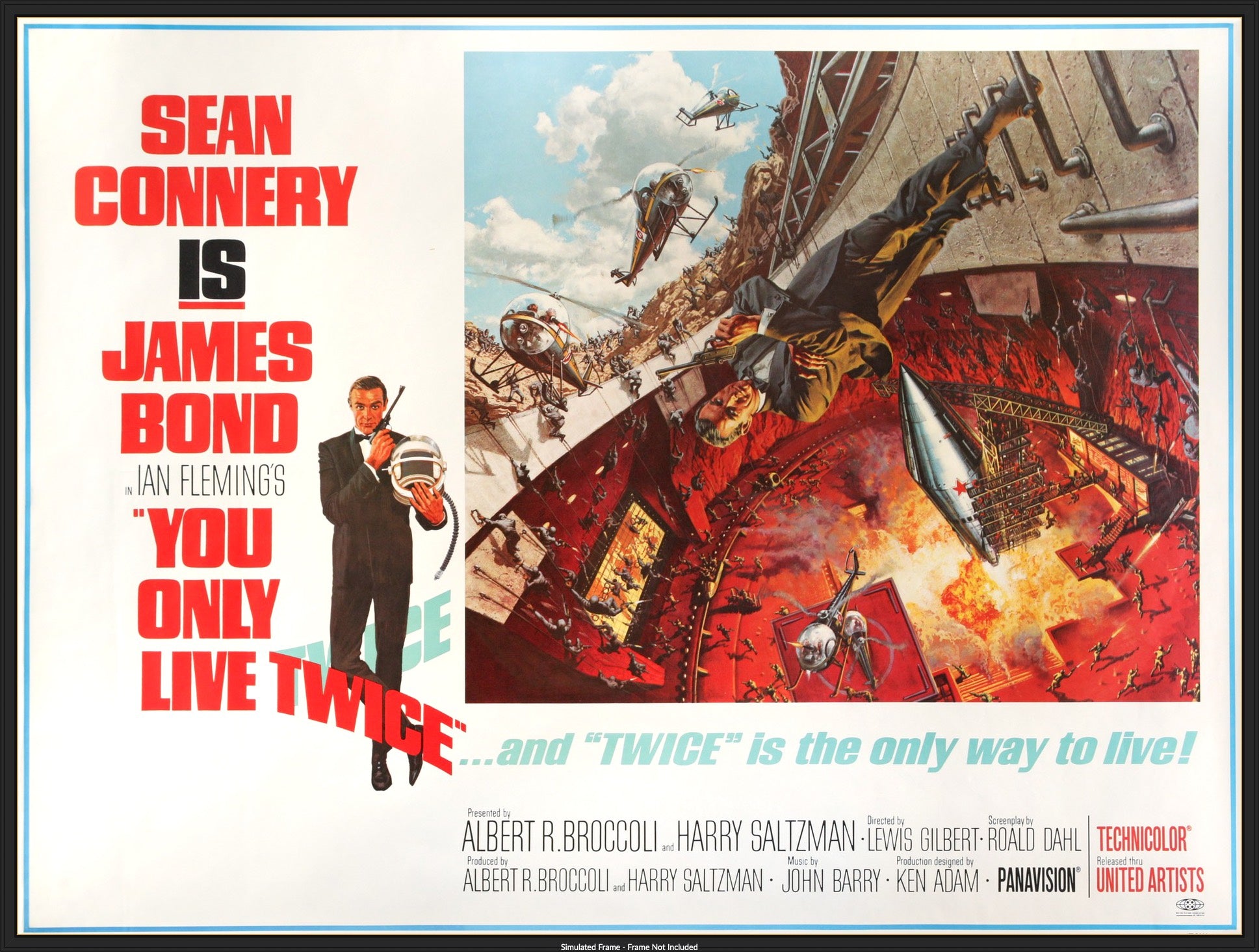 You Only Live Twice (1967) original movie poster for sale at Original Film Art - Vintage Movie Posters